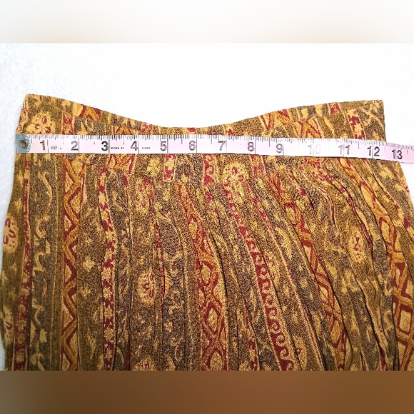 Vtg 90's/Y2K festival Indian handmade maxi skirt sz. S - Picture 11 of 12